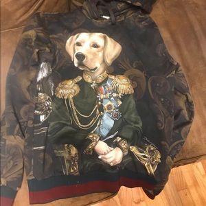 dolce gabbana dog Soldier hoodie